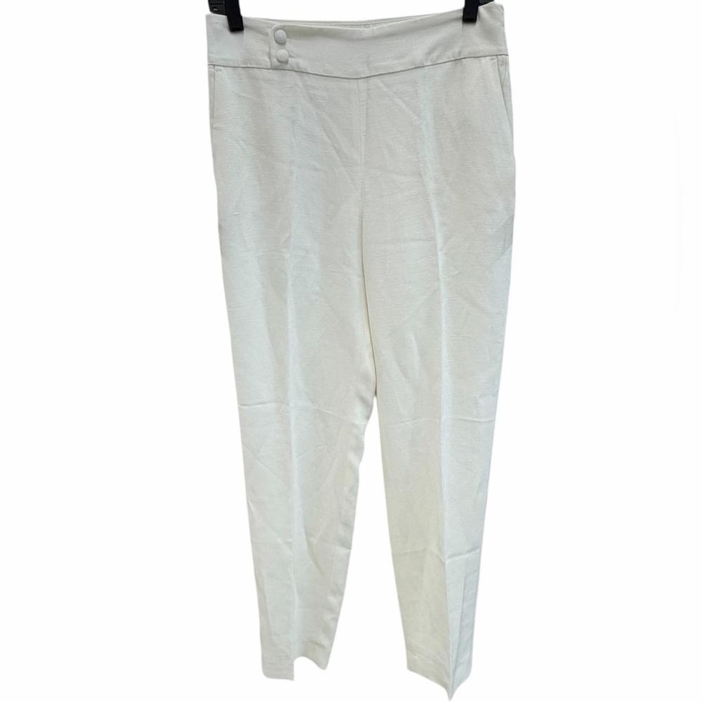 Sezane Women's Cream High-Waist Ponte Leggings Pants